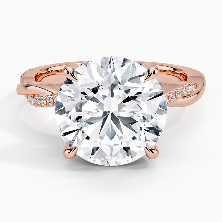 5.25 Karat Hidden Halo Tasarım Tektaş Laboratuvar Pırlanta Yüzük 18K  - Talora - Bold Diamonds