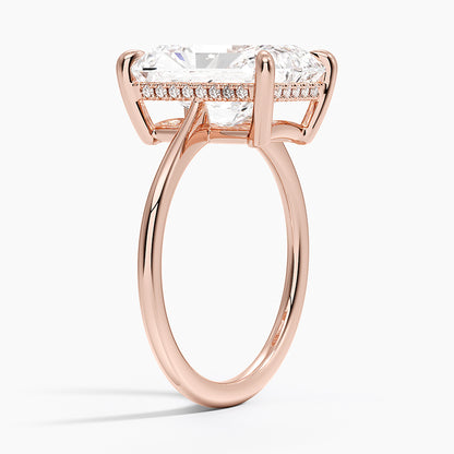 1.60 Carat Princess Halo Design Solitaire Lab Diamond Ring 18K - Florina 