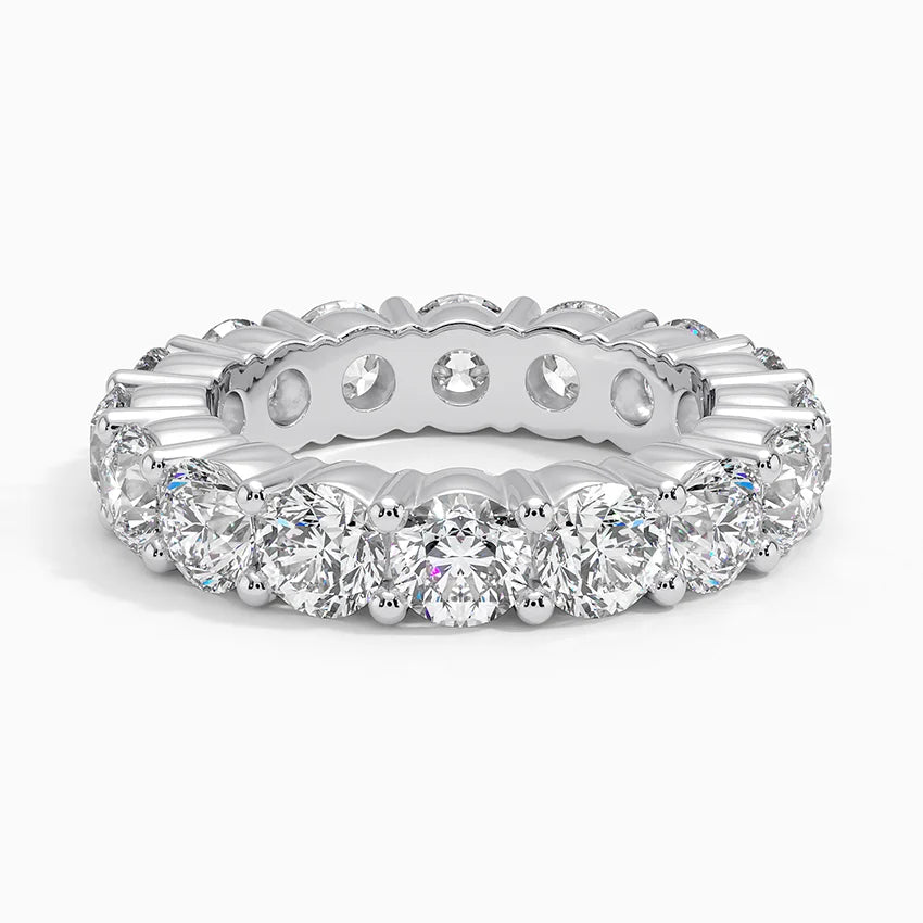 Tam Tur 5,00 Karat Yuvarlak Kesim Laboratuvar Pırlanta Yüzük 18K - Bold Diamonds