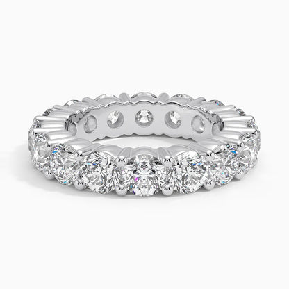 Tam Tur 5,00 Karat Yuvarlak Kesim Laboratuvar Pırlanta Yüzük 18K - Bold Diamonds