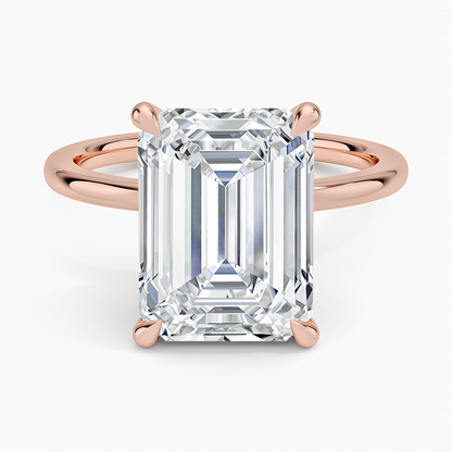 1.60 Carat Princess Halo Design Solitaire Lab Diamond Ring 18K - Florina 