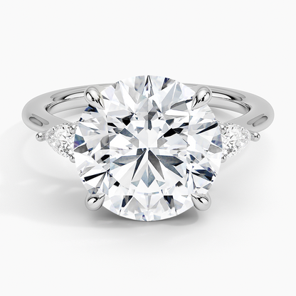 1.60 Carat Princess Halo Design Solitaire Lab Diamond Ring 18K - Florina 