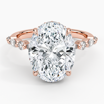 1.60 Carat Princess Halo Design Solitaire Lab Diamond Ring 18K - Florina 