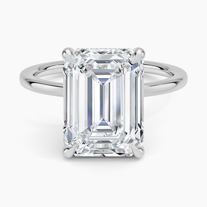 1.60 Carat Princess Halo Design Solitaire Lab Diamond Ring 18K - Florina 