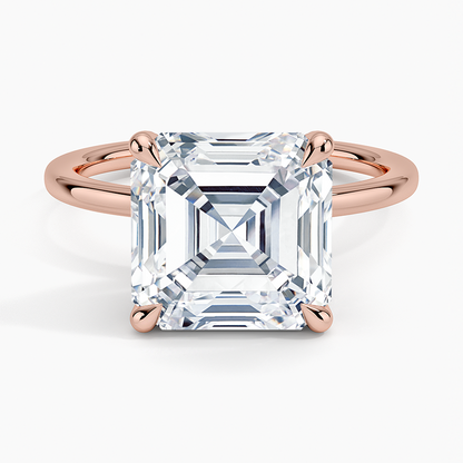 1.60 Carat Princess Halo Design Solitaire Lab Diamond Ring 18K - Florina 
