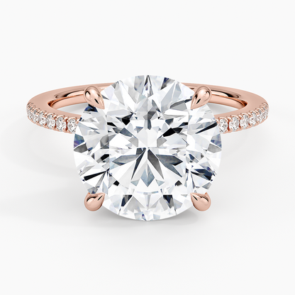 1.60 Carat Princess Halo Design Solitaire Lab Diamond Ring 18K - Florina 