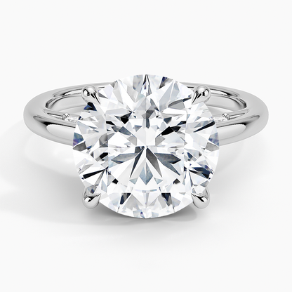 5.30  Hidden Halo Tasarım Tektaş Laboratuvar Pırlanta Yüzük - Dalara