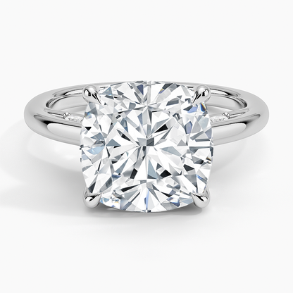 5.30 Cushion Kesim Hidden Halo Tasarım Tektaş Laboratuvar Pırlanta Yüzük - Dalara