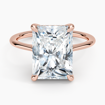 1.60 Carat Princess Halo Design Solitaire Lab Diamond Ring 18K - Florina 
