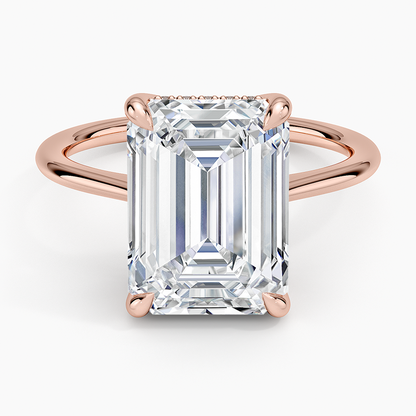 1.60 Carat Princess Halo Design Solitaire Lab Diamond Ring 18K - Florina 
