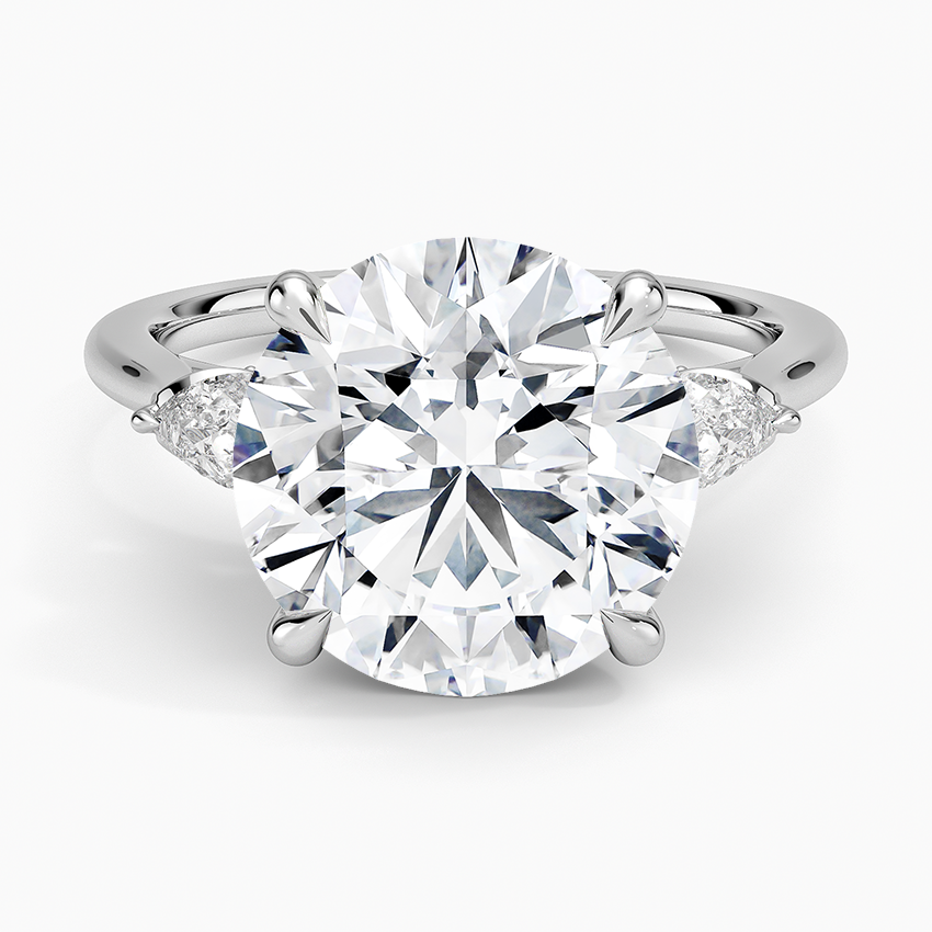 1.60 Carat Princess Halo Design Solitaire Lab Diamond Ring 18K - Florina 