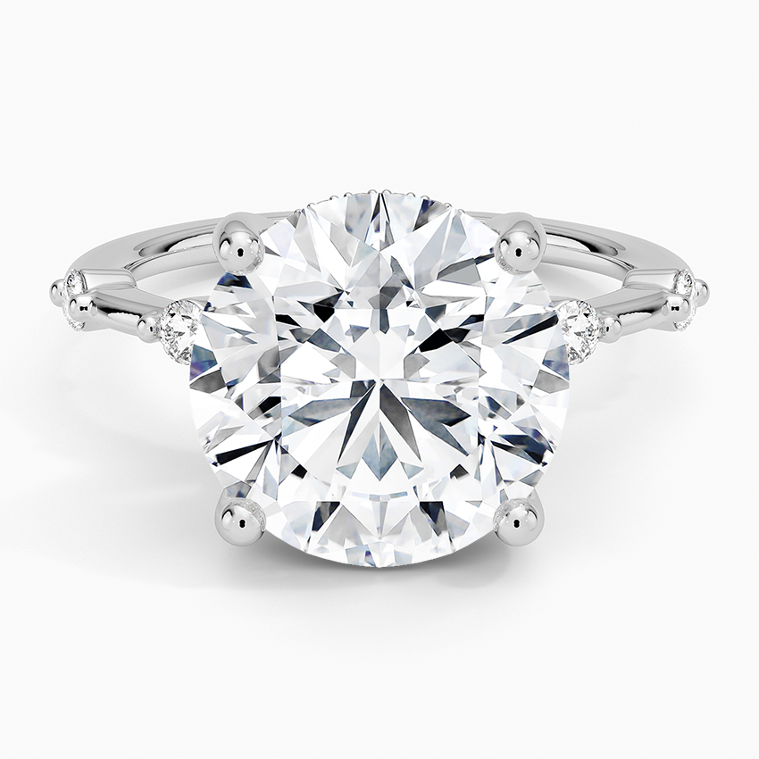 5.20 Hidden Halo Tasarım Tektaş Laboratuvar Pırlanta Yüzük - Zelora