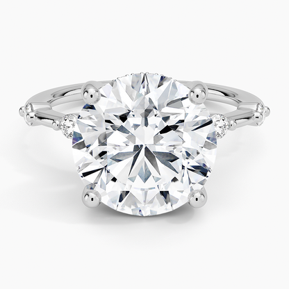 5.20 Hidden Halo Tasarım Tektaş Laboratuvar Pırlanta Yüzük - Zelora