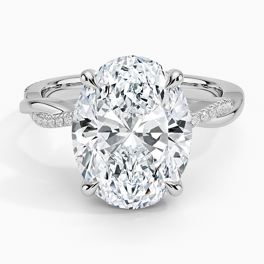 1.60 Carat Princess Halo Design Solitaire Lab Diamond Ring 18K - Florina 