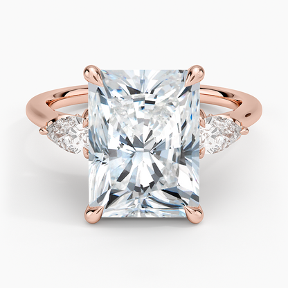 1.60 Carat Princess Halo Design Solitaire Lab Diamond Ring 18K - Florina 