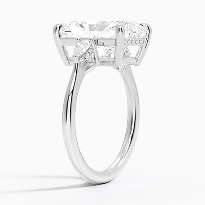 1.60 Carat Princess Halo Design Solitaire Lab Diamond Ring 18K - Florina 