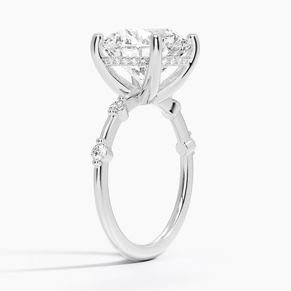 5.20 Hidden Halo Tasarım Tektaş Laboratuvar Pırlanta Yüzük - Zelora