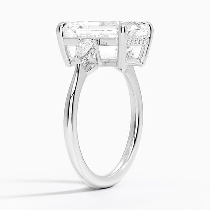 1.60 Carat Princess Halo Design Solitaire Lab Diamond Ring 18K - Florina 