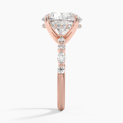 1.60 Carat Princess Halo Design Solitaire Lab Diamond Ring 18K - Florina 