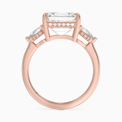 1.60 Carat Princess Halo Design Solitaire Lab Diamond Ring 18K - Florina 