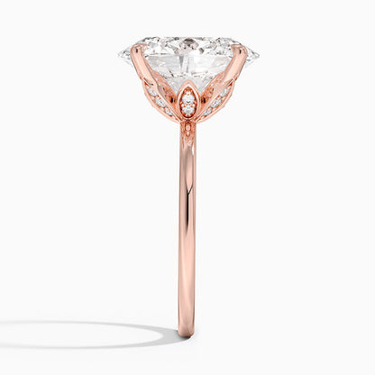1.60 Carat Princess Halo Design Solitaire Lab Diamond Ring 18K - Florina 