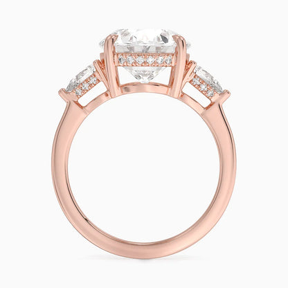 1.60 Carat Princess Halo Design Solitaire Lab Diamond Ring 18K - Florina 