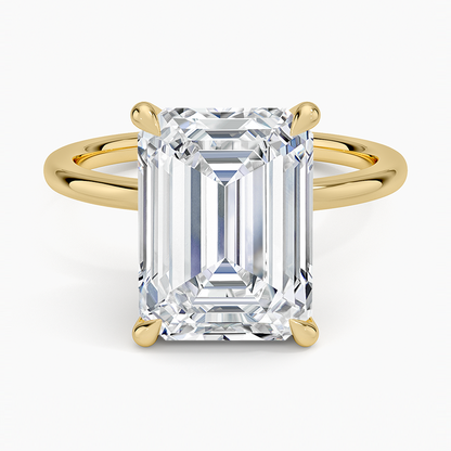 1.60 Carat Princess Halo Design Solitaire Lab Diamond Ring 18K - Florina 