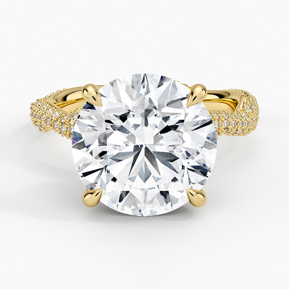 5.75 Hidden Halo Tasarım Tektaş Laboratuvar Pırlanta Yüzük - Filara