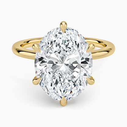 1.60 Carat Princess Halo Design Solitaire Lab Diamond Ring 18K - Florina 