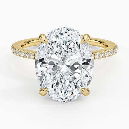 1.60 Carat Princess Halo Design Solitaire Lab Diamond Ring 18K - Florina 