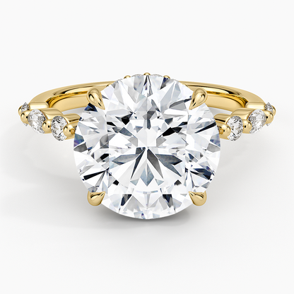 1.60 Carat Princess Halo Design Solitaire Lab Diamond Ring 18K - Florina 