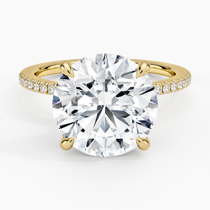 1.60 Carat Princess Halo Design Solitaire Lab Diamond Ring 18K - Florina 