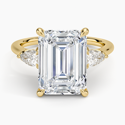 1.60 Carat Princess Halo Design Solitaire Lab Diamond Ring 18K - Florina 