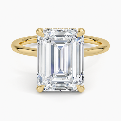 1.60 Carat Princess Halo Design Solitaire Lab Diamond Ring 18K - Florina 