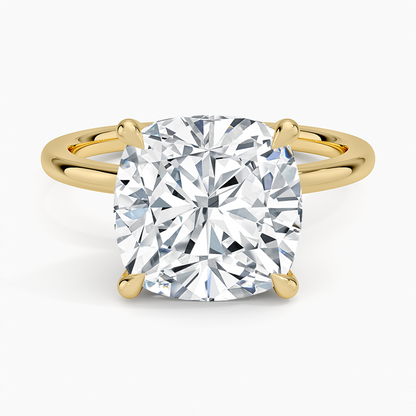 1.60 Carat Princess Halo Design Solitaire Lab Diamond Ring 18K - Florina 