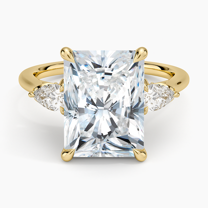 1.60 Carat Princess Halo Design Solitaire Lab Diamond Ring 18K - Florina 
