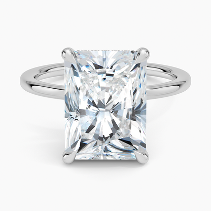 1.60 Carat Princess Halo Design Solitaire Lab Diamond Ring 18K - Florina 