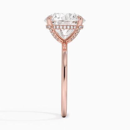 1.60 Carat Princess Halo Design Solitaire Lab Diamond Ring 18K - Florina 