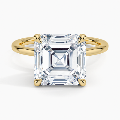 1.60 Carat Princess Halo Design Solitaire Lab Diamond Ring 18K - Florina 
