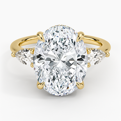 1.60 Carat Princess Halo Design Solitaire Lab Diamond Ring 18K - Florina 