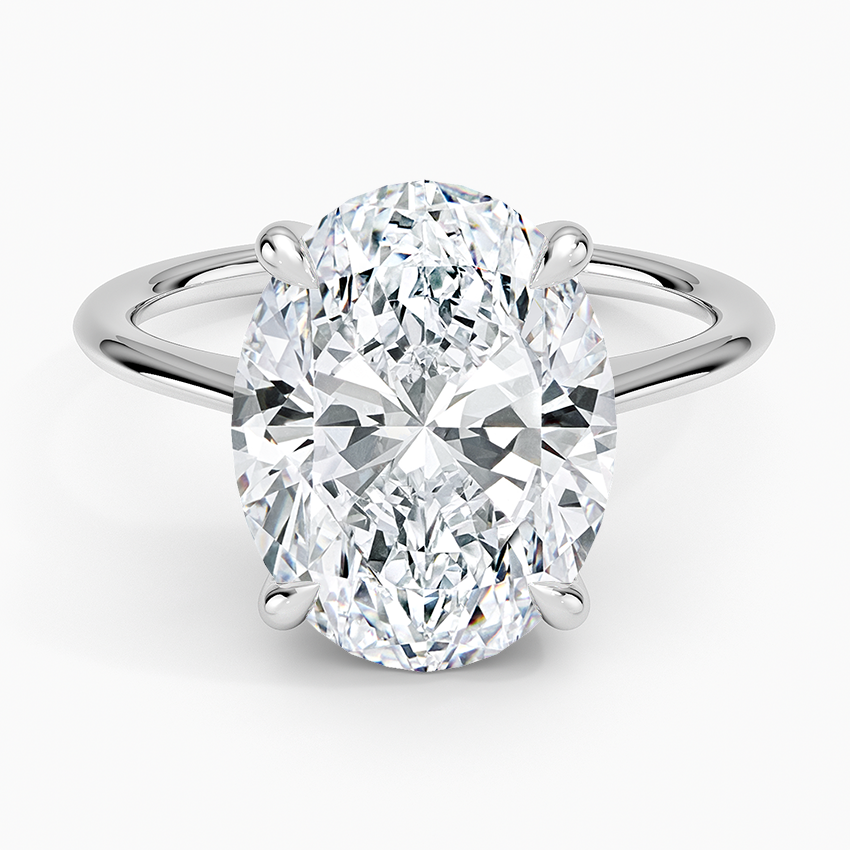 1.60 Carat Princess Halo Design Solitaire Lab Diamond Ring 18K - Florina 