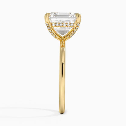 1.60 Carat Princess Halo Design Solitaire Lab Diamond Ring 18K - Florina 