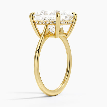 1.60 Carat Princess Halo Design Solitaire Lab Diamond Ring 18K - Florina 