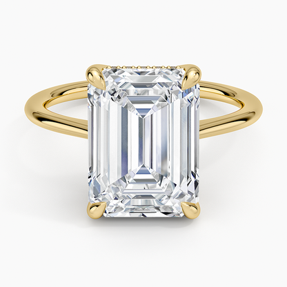 1.60 Carat Princess Halo Design Solitaire Lab Diamond Ring 18K - Florina 