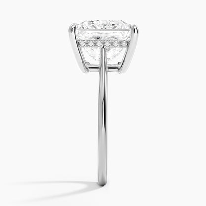 1.60 Carat Princess Halo Design Solitaire Lab Diamond Ring 18K - Florina 