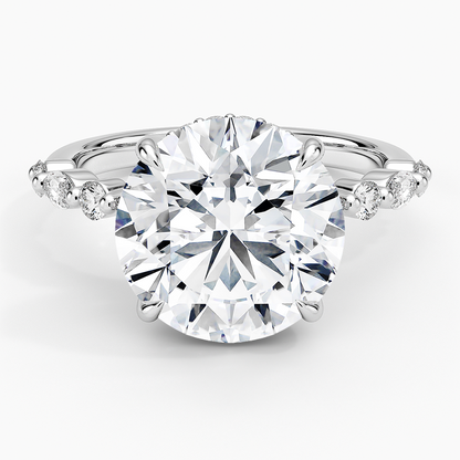1.60 Carat Princess Halo Design Solitaire Lab Diamond Ring 18K - Florina 