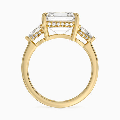 1.60 Carat Princess Halo Design Solitaire Lab Diamond Ring 18K - Florina 