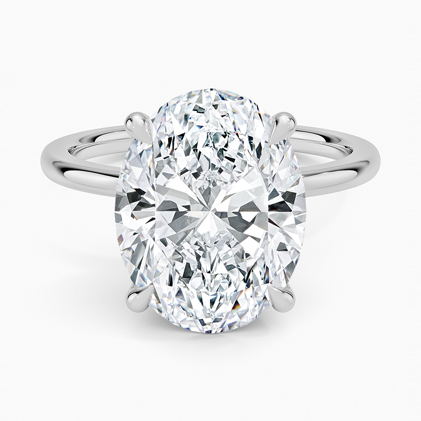 1.60 Carat Princess Halo Design Solitaire Lab Diamond Ring 18K - Florina 