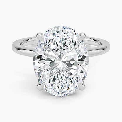 1.60 Carat Princess Halo Design Solitaire Lab Diamond Ring 18K - Florina 