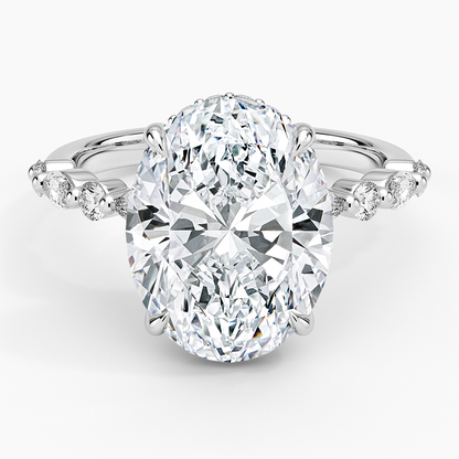 1.60 Carat Princess Halo Design Solitaire Lab Diamond Ring 18K - Florina 
